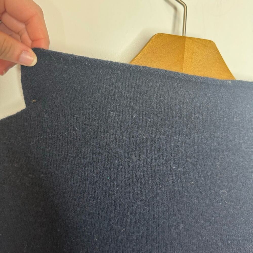 Madewell Navy and Orange Striped Turtleneck Sweater - Picture 5 of 6